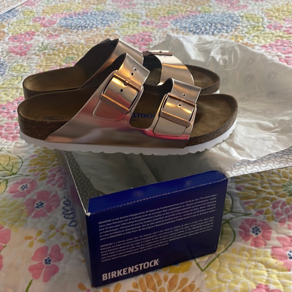 Birkenstock Arizona Metallic Copper